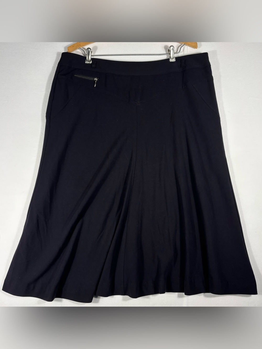 Worthington Women’s 16 Classic Black A-Line Skirt with Front Pocket